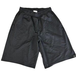 Gymshark Varsity Mesh Shorts Small Black Drawstring Pull On Gym Train Workout